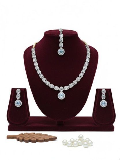 Royal Zircon Traditional Jewellery Necklace Set
